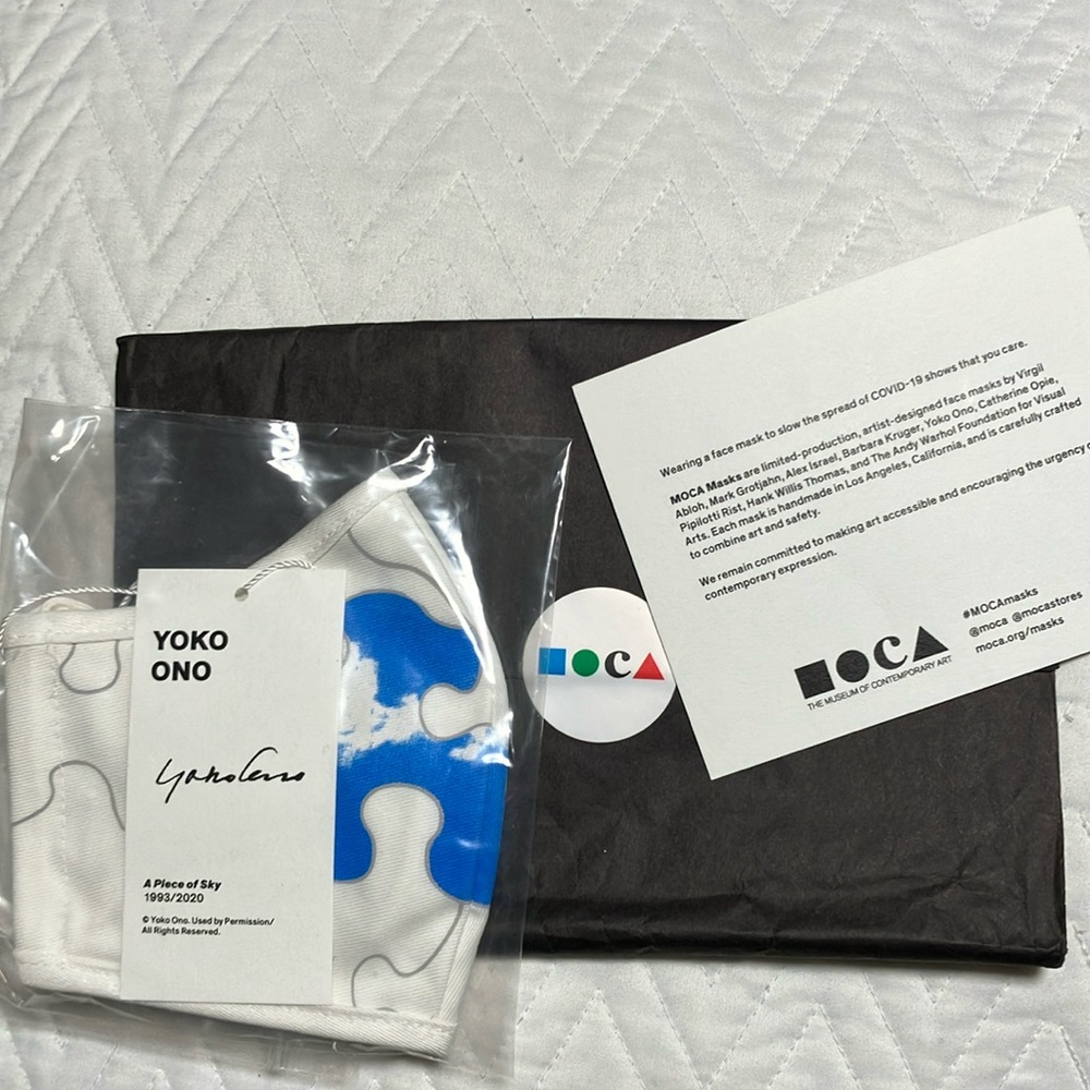 MOCA Mask “Piece of Sky” design by Yoko Ono